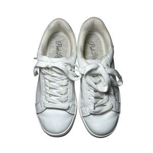 Pink Lily Women's White Sneakers
